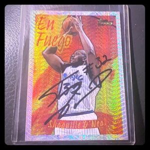 Shaq signed card